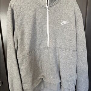 Nike Gray Half-Zip Sweater